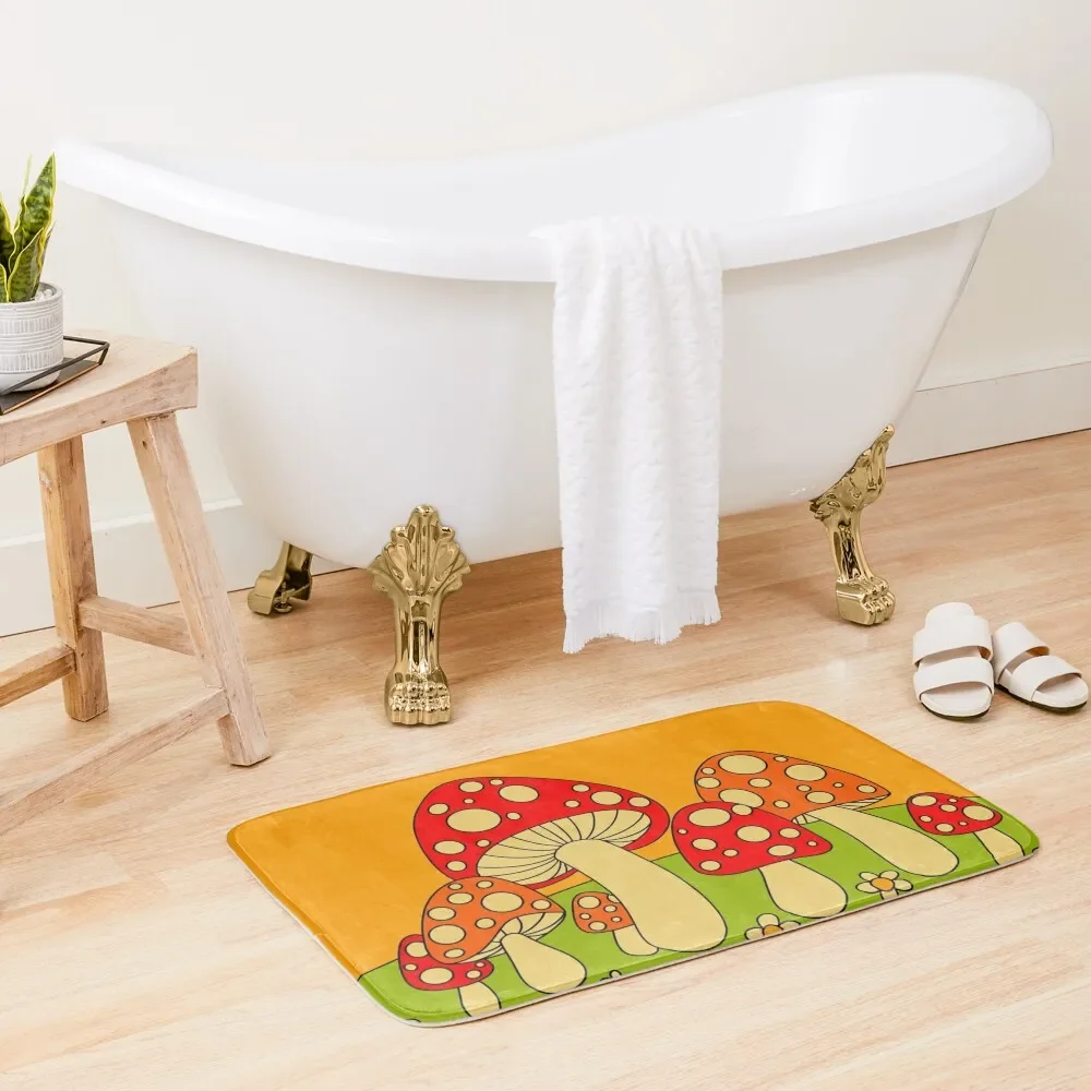 

Mushrooms Bath Mat Carpets For The Bathroom Front Door Mat