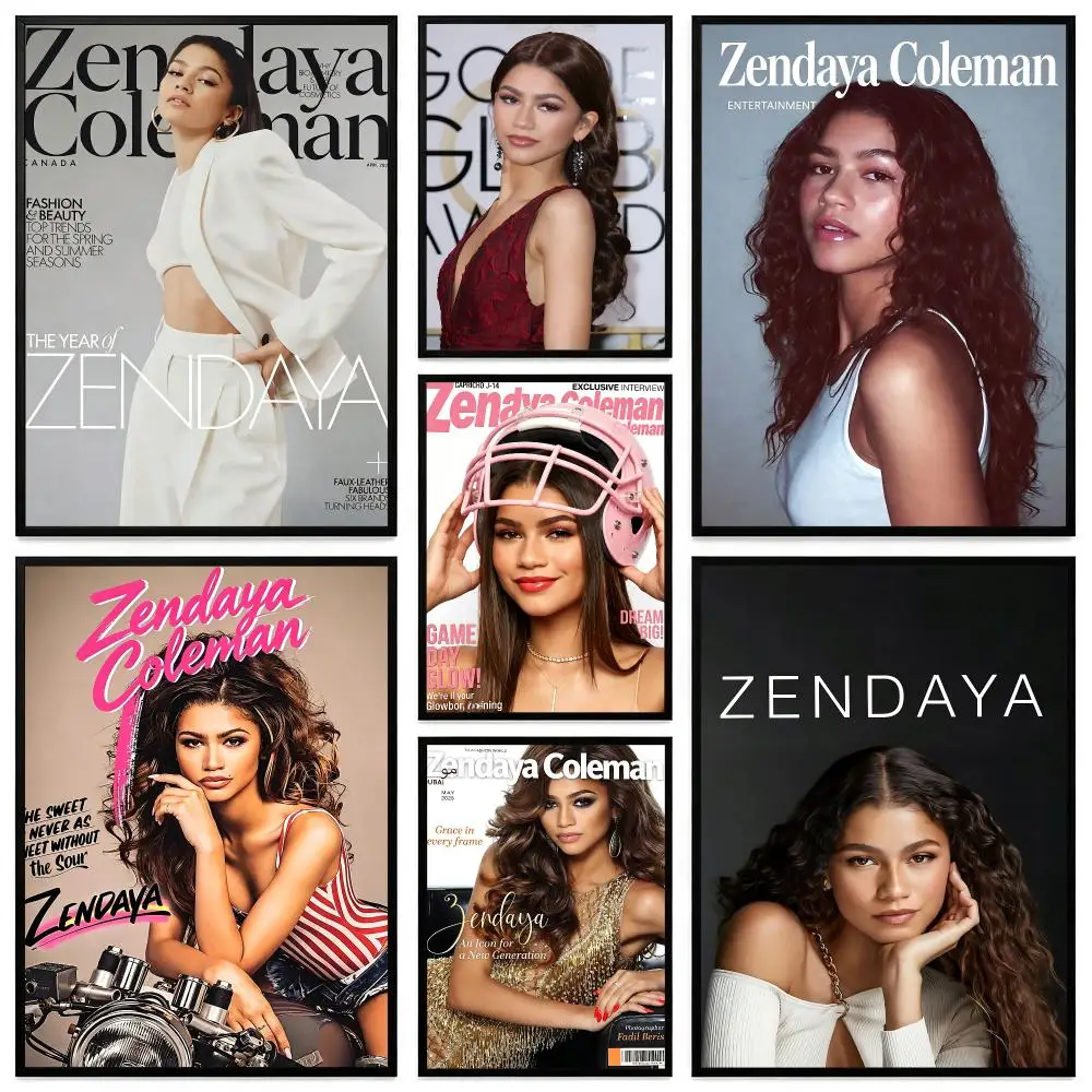 Character Zendaya Coleman Poster Poster HD Printing Modern Minimalist Style Wall Art Home Decor For Office Bedroom Gift