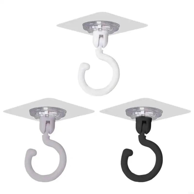 A3PA Wall Hooks Set of 10 Saving Space Rotation Bathroom Hand Towel Hanger