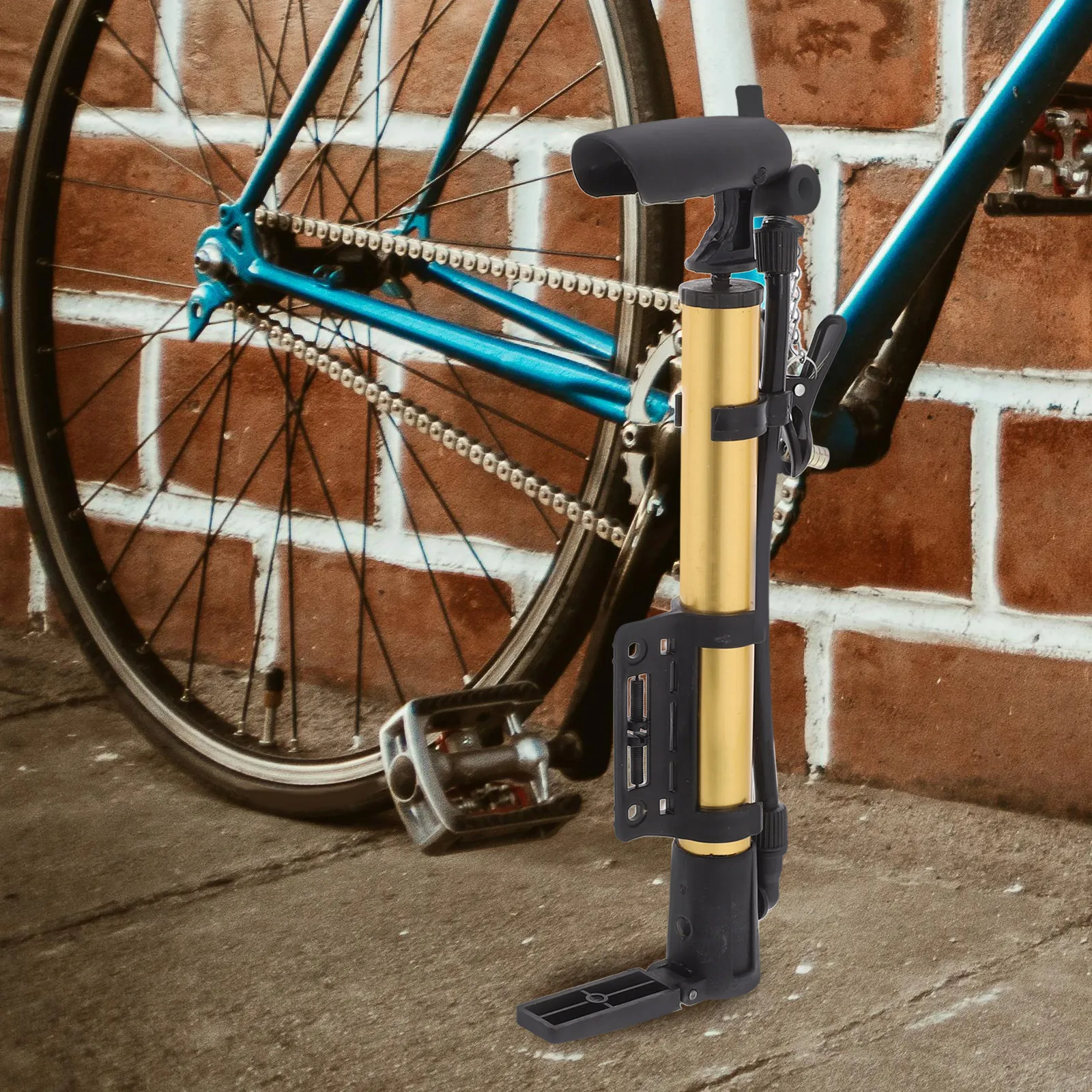 

Compact Bike Inflation Pump Portable Air Tire Inflator for Cyclists Lightweight Cycle Pump for Quick Charging of Bicycles and