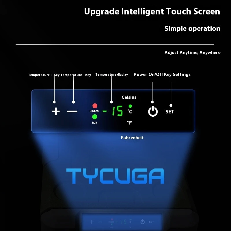 Автомобильный холодильник, уличный домашний морозильник для двух видов использования, мобильный холодильник для хранения на колесах, путешествия, кемпинга, рыбалки