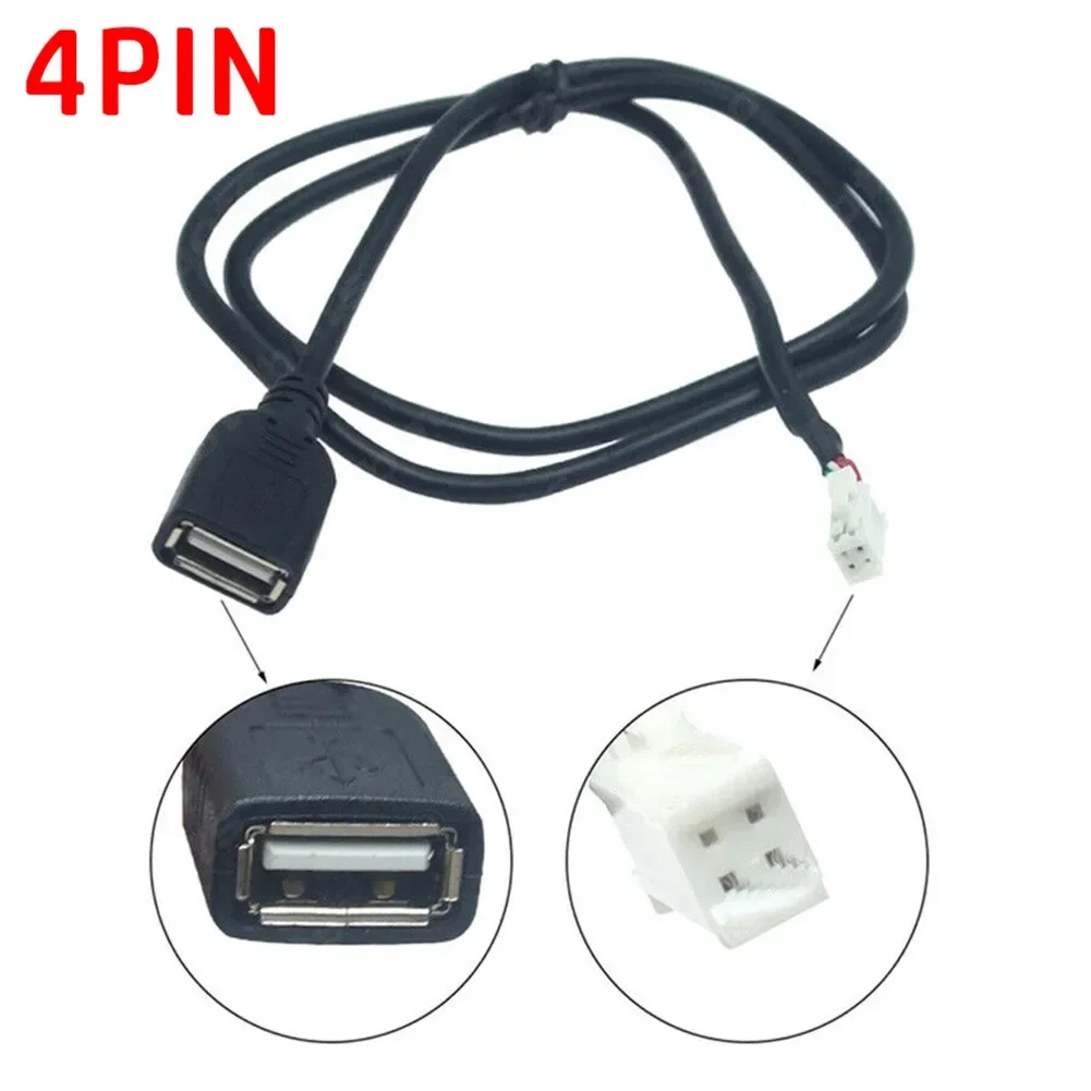 FINDME 4Pin & 6Pin Connector USB Extension Cable Adapter For Android Car Radio Stereo Car USB Cable Adapter