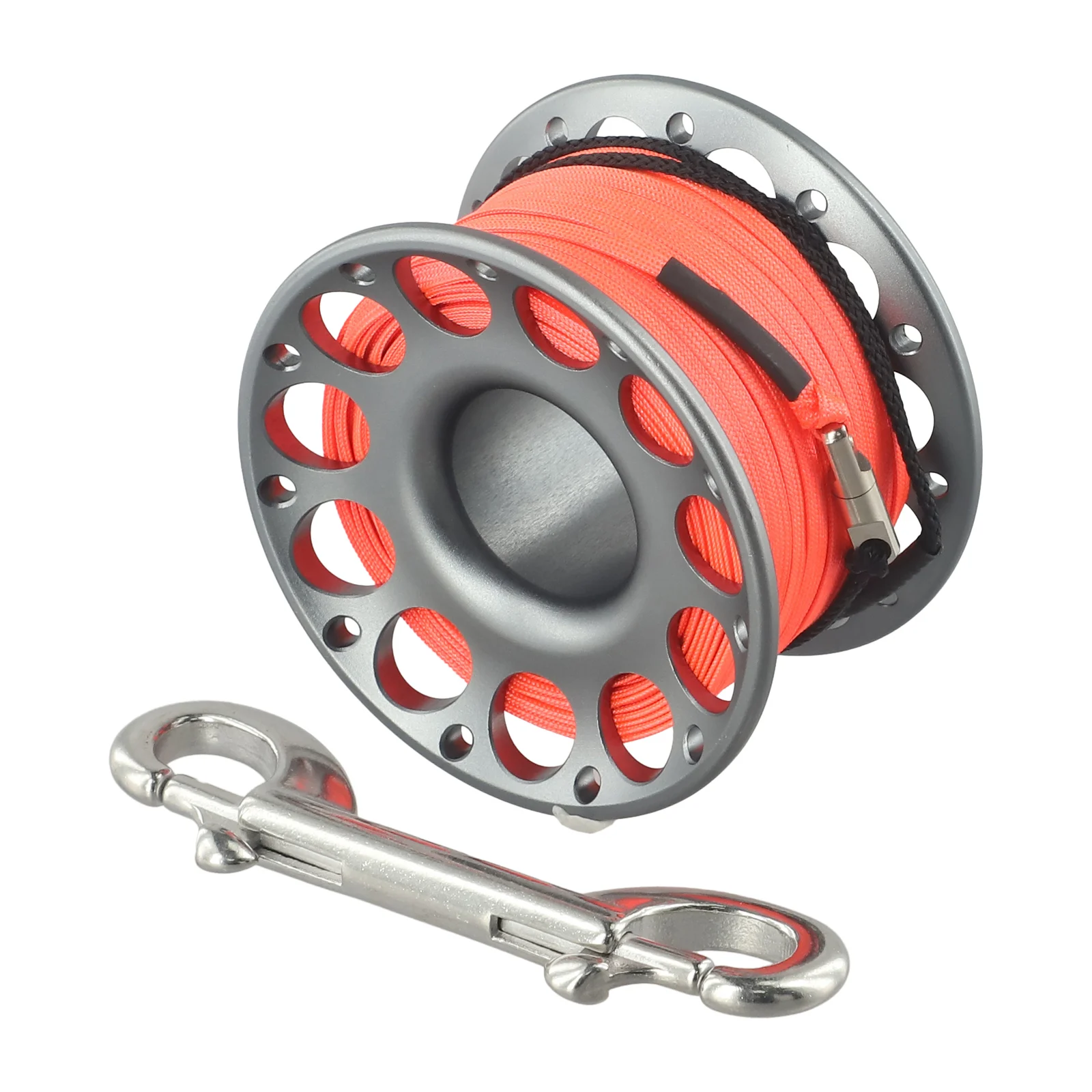

Finger Spool Reel With Stainless Steel Snap Wreck Diving Safety Gear Equipment Finger Spool Reel With Stainless Steel Snap Wreck