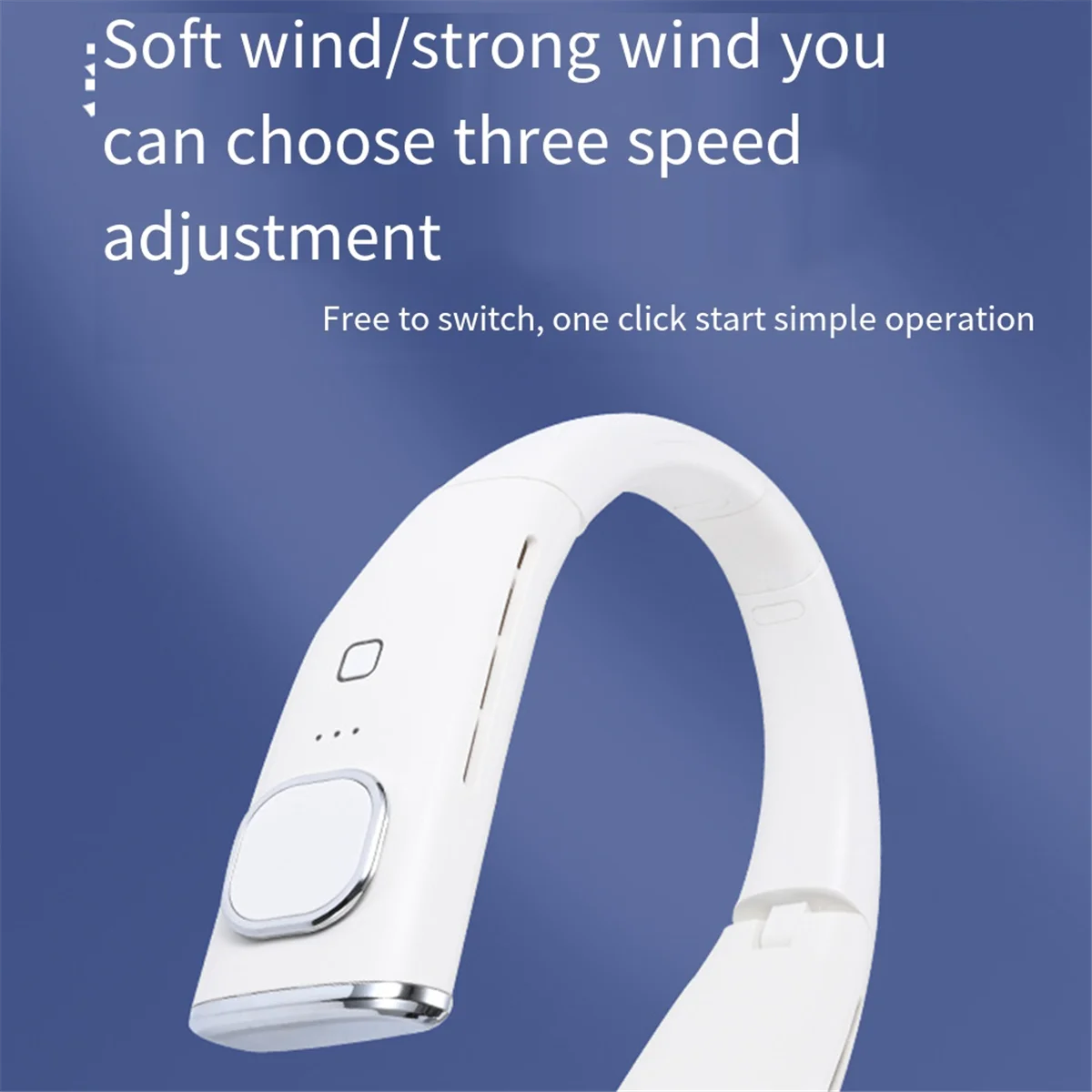 Вешалка-вентилятор 2400 мАч Подвесной шейный вентилятор Складной ленивый безлопастной подвесной шейный мини-вентилятор Turbo Бесщеточный бесшумный спортивный подвесной шейный вентилятор, B
