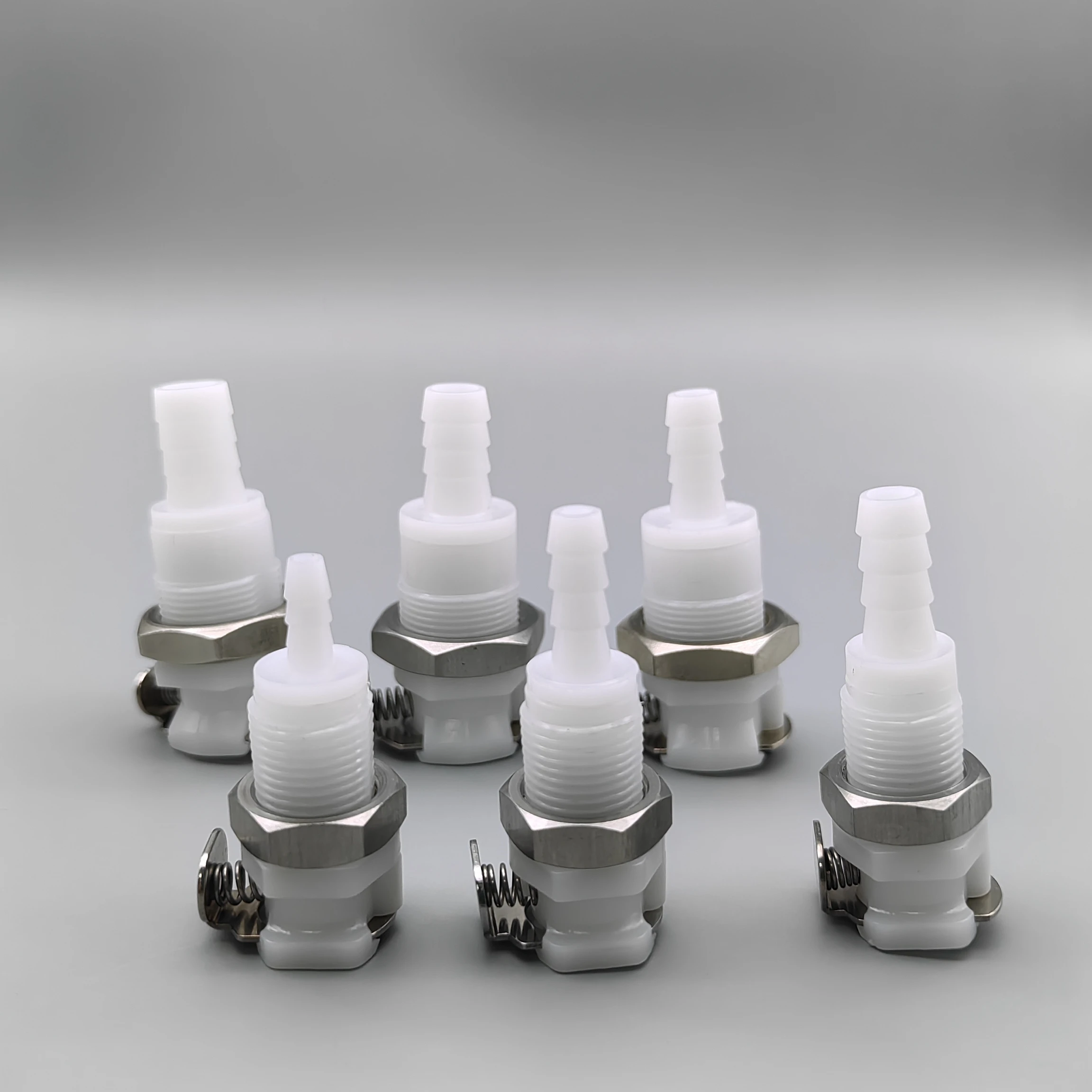 موصل قابس سريع من البلاستيك CPC ، صمام تصريف ، موصل أنثى مقطوع ، ملولب من خلال الطرف الأنثوي للوحة ، MT3163 #4