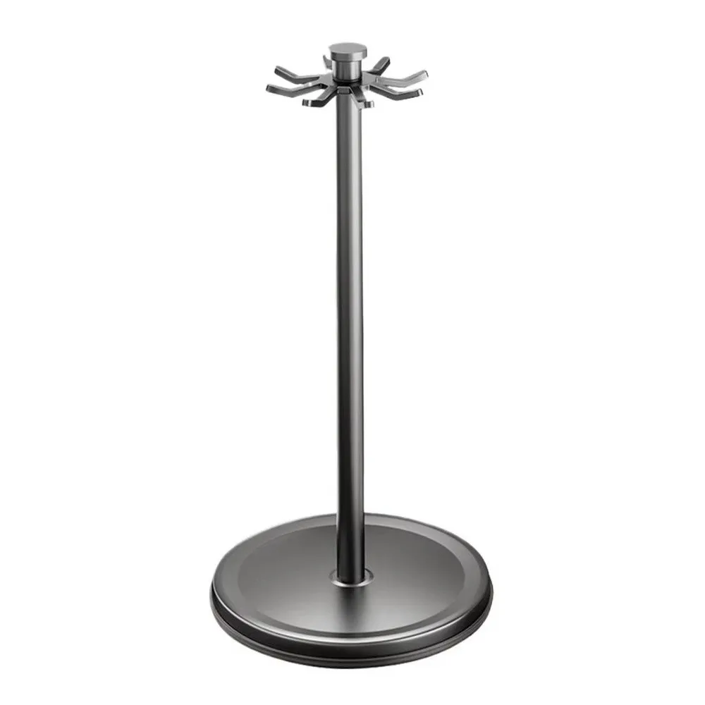 8 Hooks Kitchen Utensils Stand with Water Tray 360 Degree Rotating Flatware Storage Rack Stable Base Rust-proof