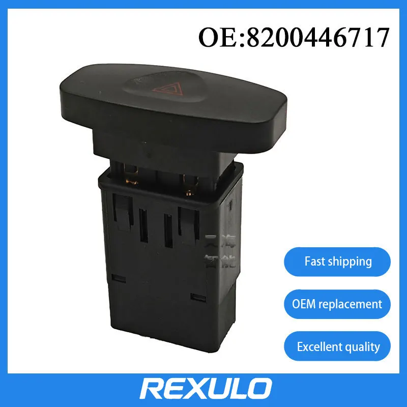 8200446717 For 98-09 Reno Thalia CLIO Automotive Hazard Warning Indicator Switch