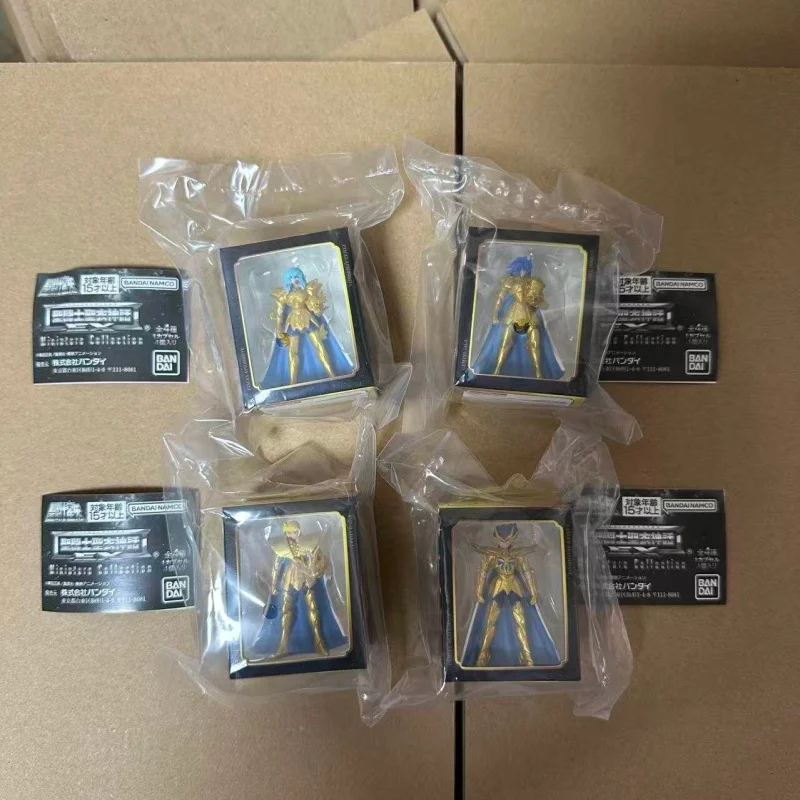 

Коллекционные мини-фигурки Bandai Namco Saint Seiya Gold Saint Saint Cloth Myth Gashapon для фанатов аниме, декор для рабочего стола