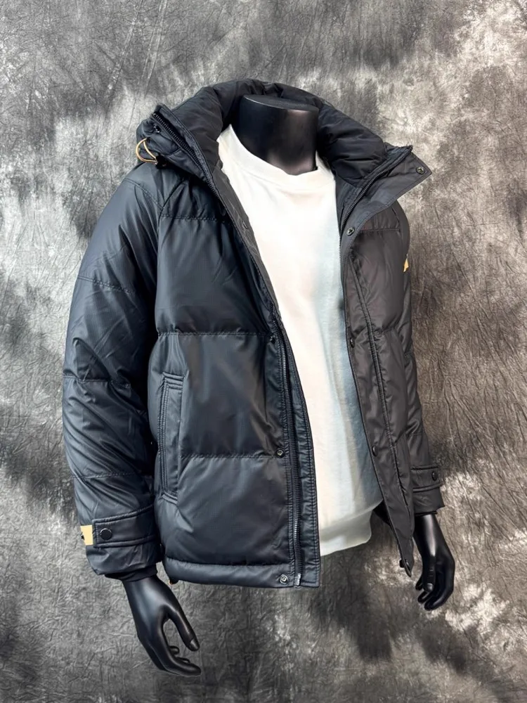 Winter Mens Casual Loose Fit Down Jacket Hooded Windproof Coat Thick Warm Overcoat Streetwear Outside Male New Fashion Jacket