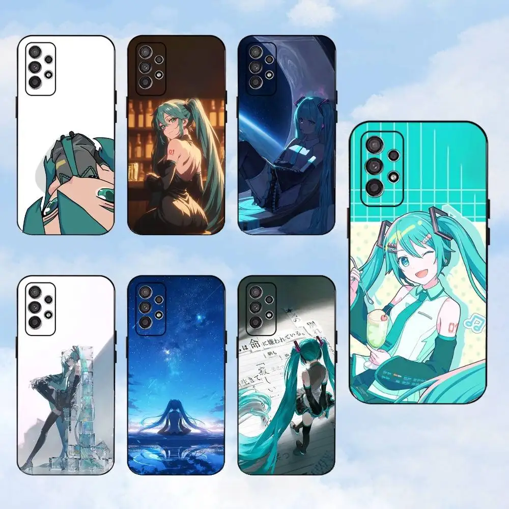 

Cartoon H-Hatsune M-Miku Diva Phone Case For Samsung S25,S24,S23,S22,S21,S20,S10,Ultra,Plus,Lite,FE,Soft Silicone Black Cover