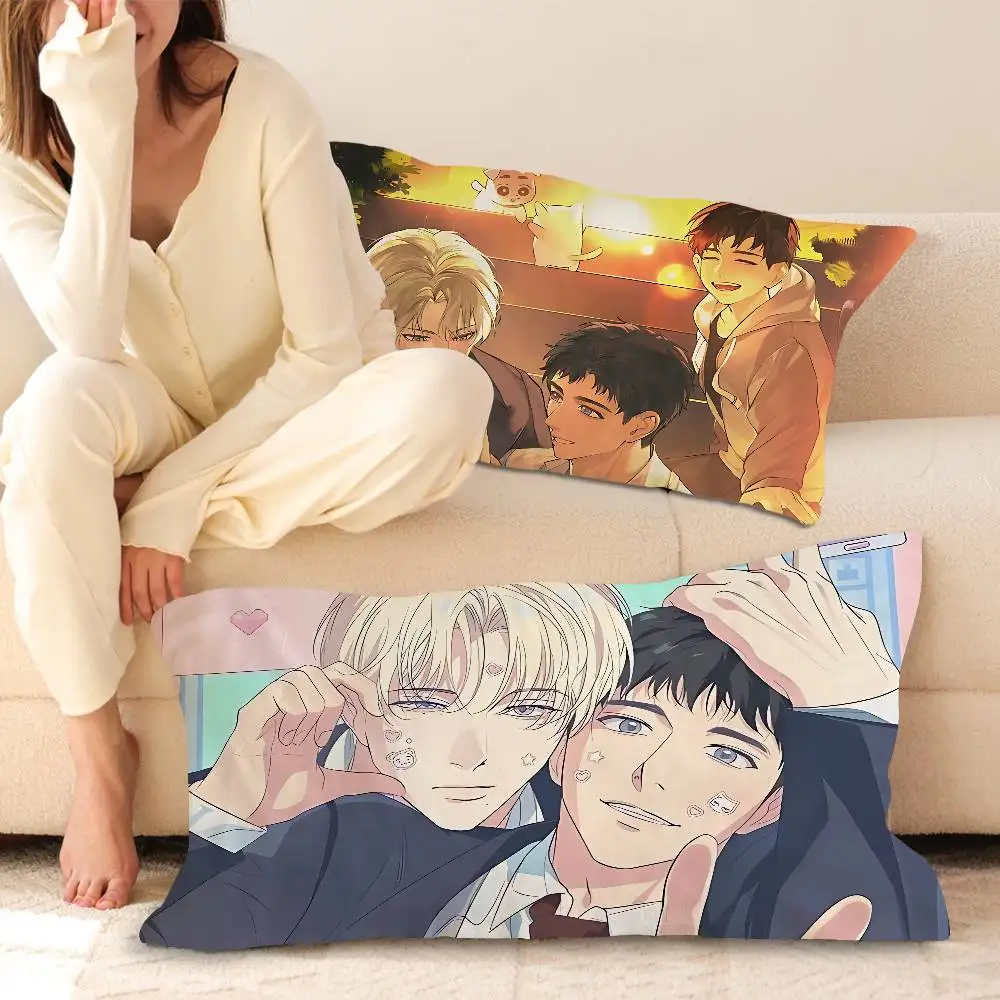 Backlight bl Anime Quick-Drying Polyester Pillowcase, Non-Slip, With a Secure Design New Style Anti-Scalp Oil Tie.
