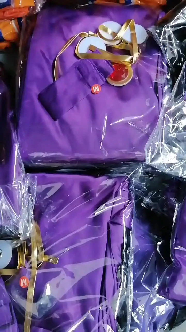 Women's TeenTitans-Raven Cosplay Costume Jumpsuit Purple Cloak with Belt Halloween Costume Uniform for Girls