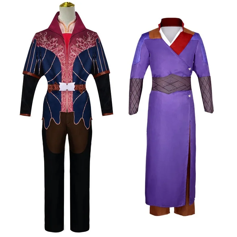 

Gale Cosplay Costume Trench Purple Robe Men Game Baldurs Gate 3 Role Play Men Uniform Gate Fantasia Outfits Halloween Carnival