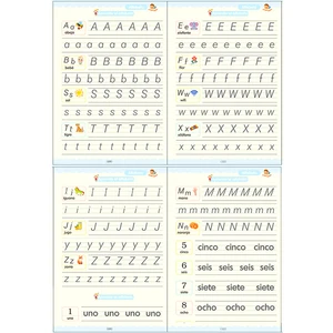 Spanischer Magic Notebook Stift für kostenlose Reinigung, Kalligraphie für Kinder im Vorschulalter, wiederverwendbar, Schreibpraxisbuch, Alter 3-8 10 Hauptverkaufsbücher in Spanisch - №8