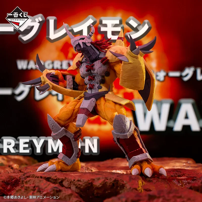 In Stock BANDAI Ichiban KUJI Digimon Adventure War Greymon Metal Garurumon Agumon Gabumon PVC Anime Action Figures Model Toy