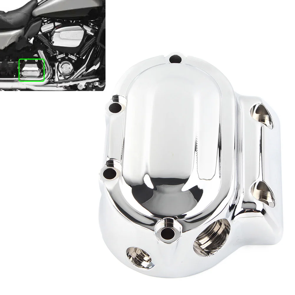 Chrome Motorcycle Right Transmission End Cover For Harley Heritage Softail Fatboy Big Twin 1987-up