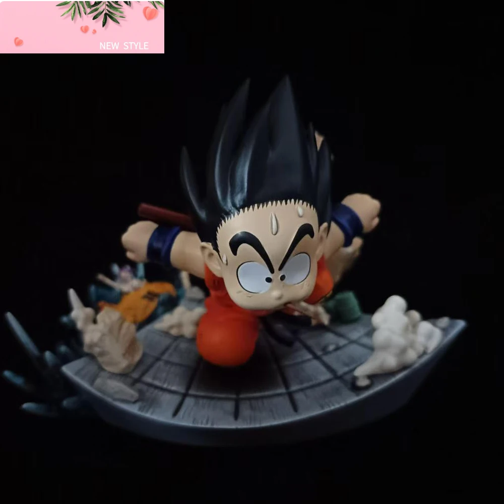 

Anime Dragon Ball Kid Goku Figure Son Goku Eat Mouse Pvc Statue Action Figures Collectible Model Toys Gifts