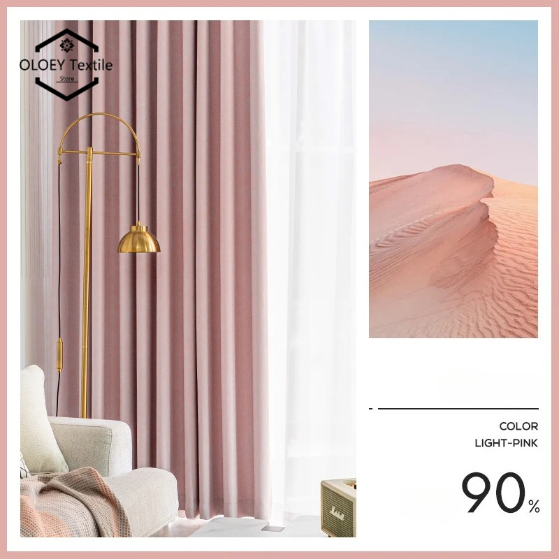 

Luxury French Vintage Curtains for Bedroom Living Room Purple High End Light Blocking American Style New Yarn Textured Drapes