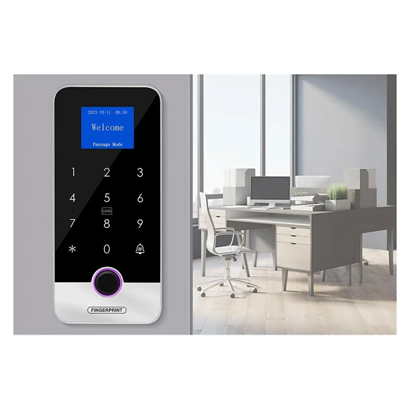 Imagem -03 - Tuya App Smart Fingerprint Rfid Access Control Teclado Toque Ip65 Impermeável Abridor de Porta 13.56mhz