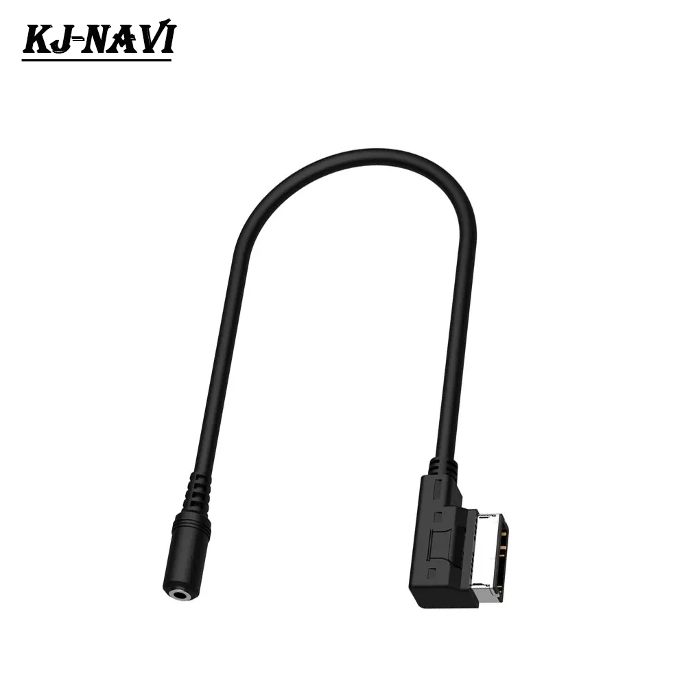 

KJ-NAVI CAR AMI AUX Cable MMI AMI to 3.5mm Music Sound Audio Adapter For AUDI A3 A4 A5 A6 Q5 Q7