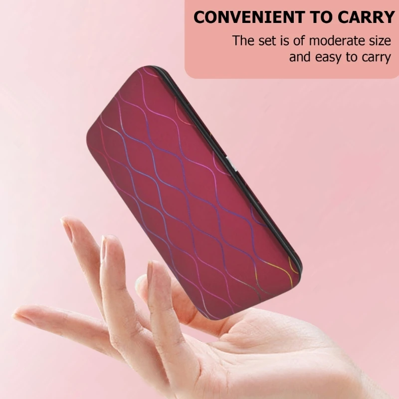 Manicure T4MB, pedicures, unghie, toelettatura professionale, strumenti per cura delle unghie con custodia da