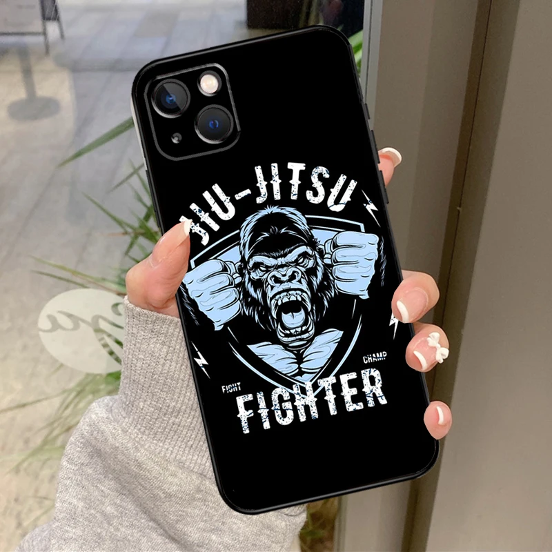 Judo jiu jitsu BJJ Brazilian Case For iPhone 11 14 15 16 Pro Max 13 12 Mini X XR XS Max Plus Cover Coque