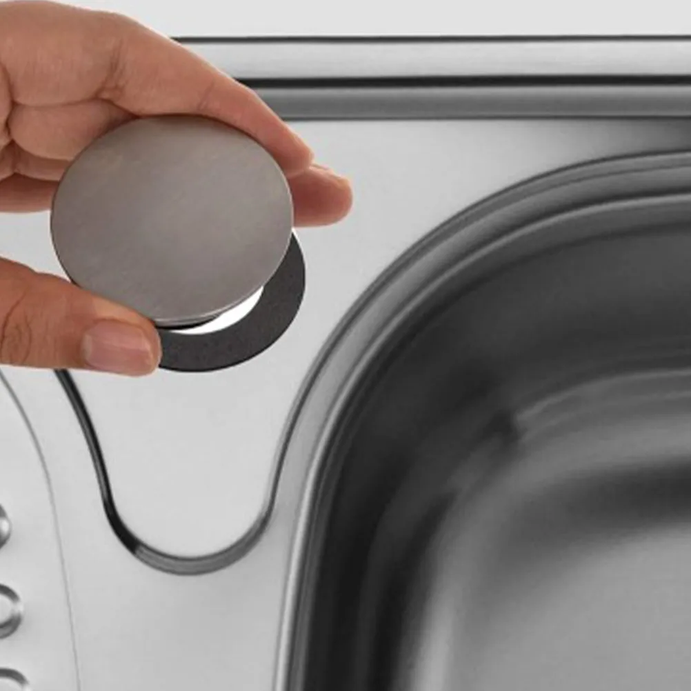 

6Pcs Sleek Stainless Steel Sink Hole Covers for Kitchen Sink Faucet and Soap Dispenser Holes Hole Concealer Secure Fit Cap