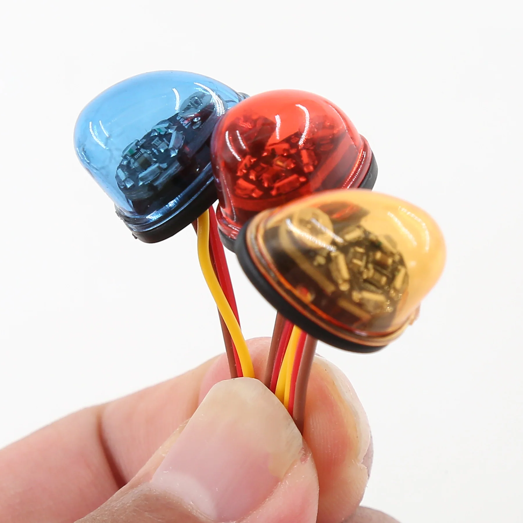 360 °   Roterende LED-lichtbalk voor RC Auto Multifunctionele Alarmlamp Upgrade Accessoire voor 1/14 Tamiya Truck & 1/10 Model