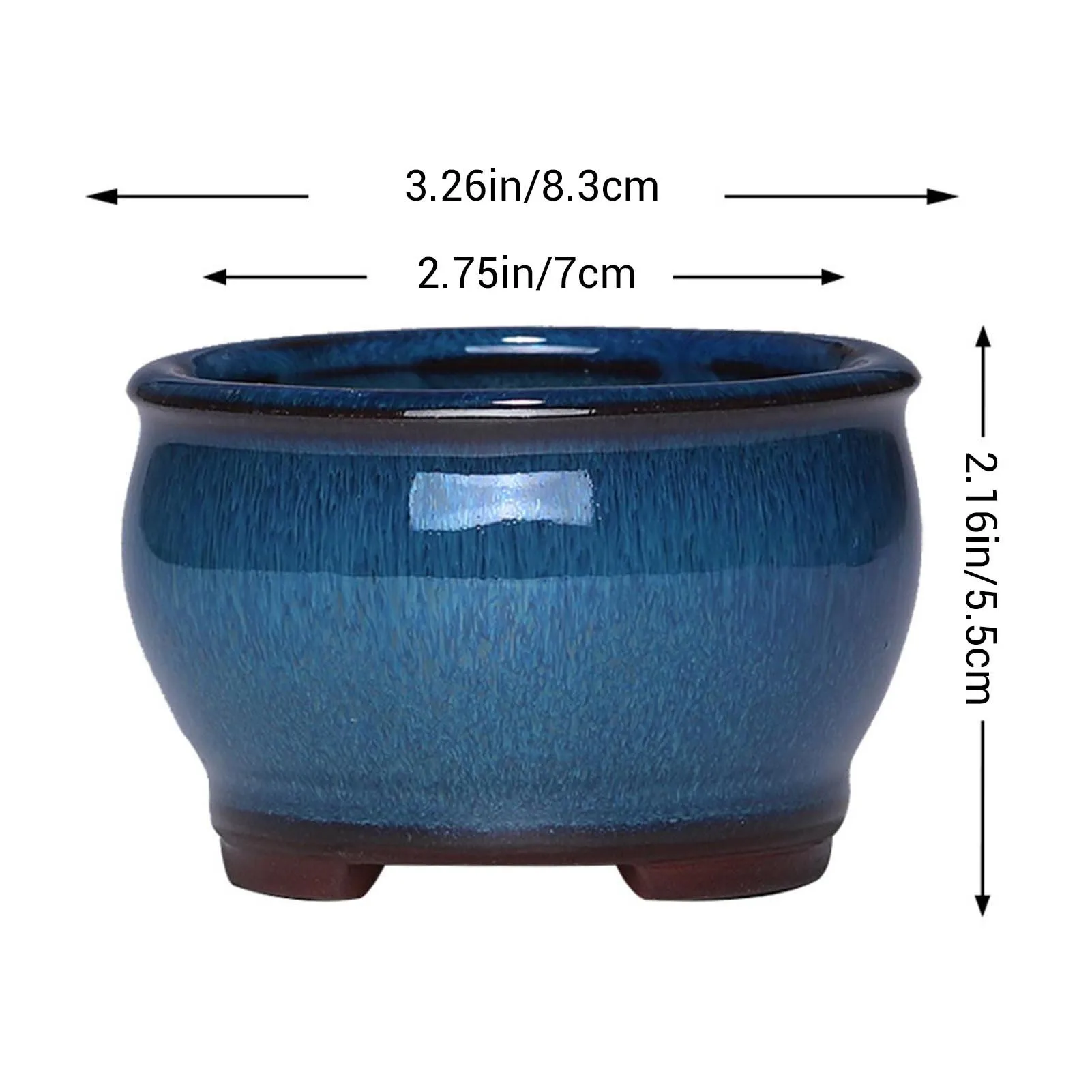 Ceramic Garden Planter Pots Ceramic Plant Pots with Drainage Holes for Indoor Flowers Cactus Herbs Aloes view 6
