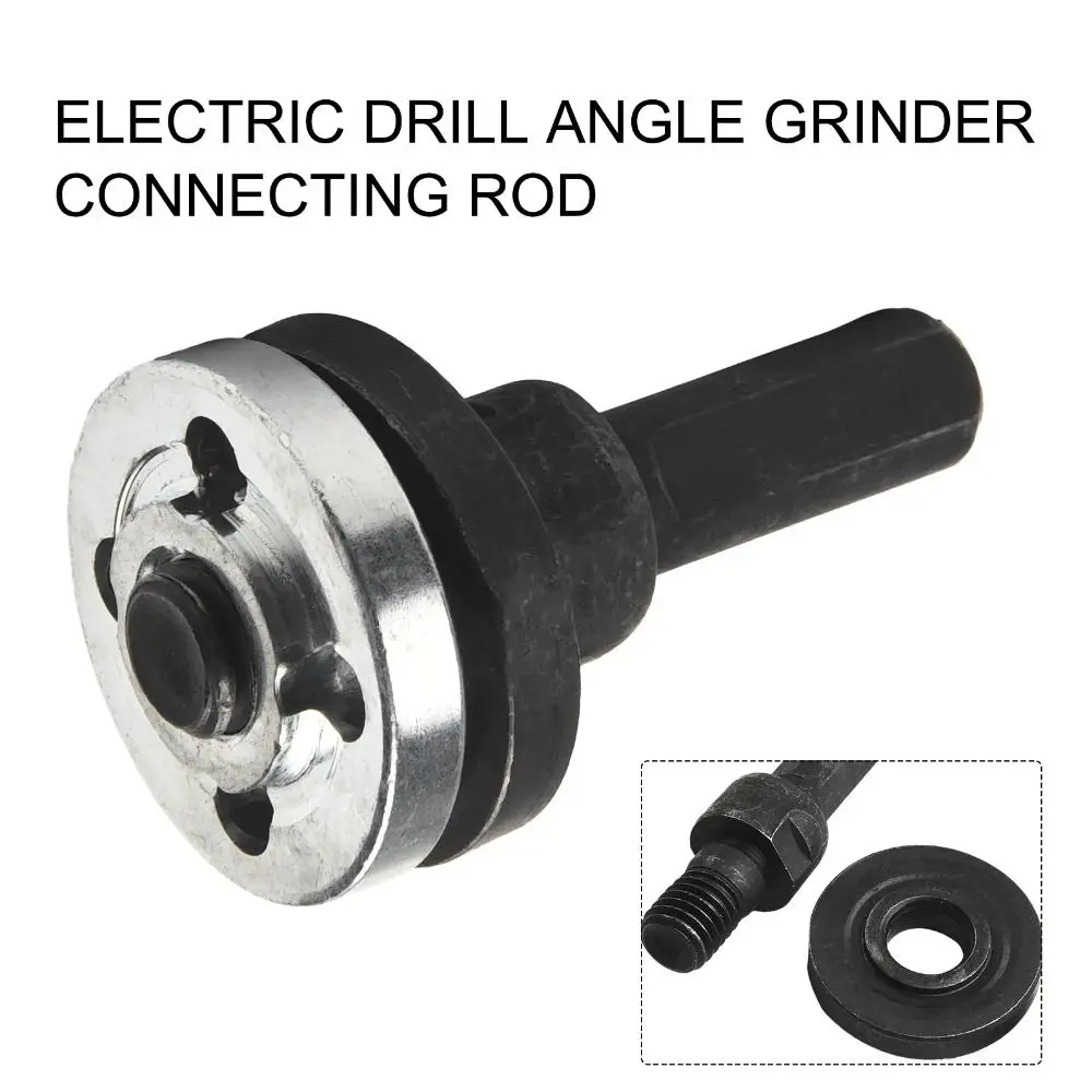 2 Sets 10mm Electric Drill Conversion Angle Grinder Solid Convenient Conversion Grinding Connection Adapter Wear Resistant Steel