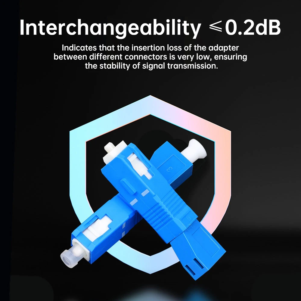 Natalink SC/UPC Male to LC/UPC Female Fiber Optic Connector FTTH Singlemode Adapter for Visual Fault Locator Optical Power Meter