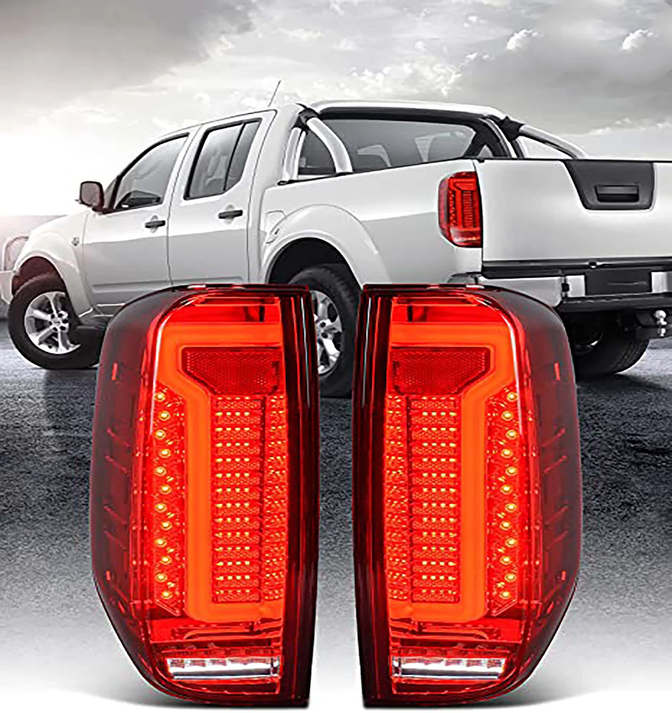 LED Stop Brake Taillights Tail Light Lamp Turn Signal Lights FOR NISSAN NAVARA 2005 -2012 Replacement Accessories Part