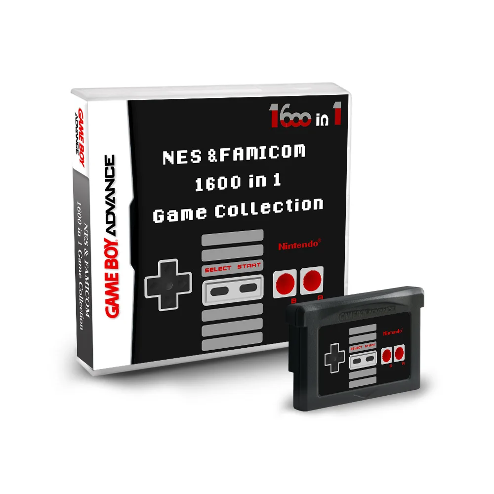 GBA high-capacity 4G gaming card combination 1600in1 NES Game Collection English games support real-time storage Game cartridges