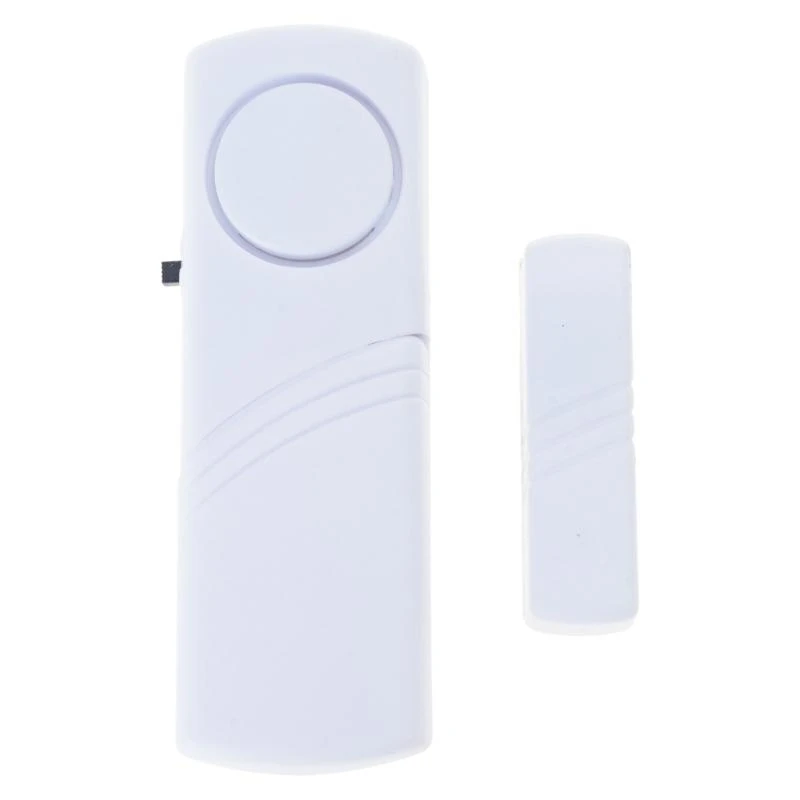 5ASDワイヤレスドアウィンドウアラームマグネットバーグラーアラートセンサーバッテリーなし90dB