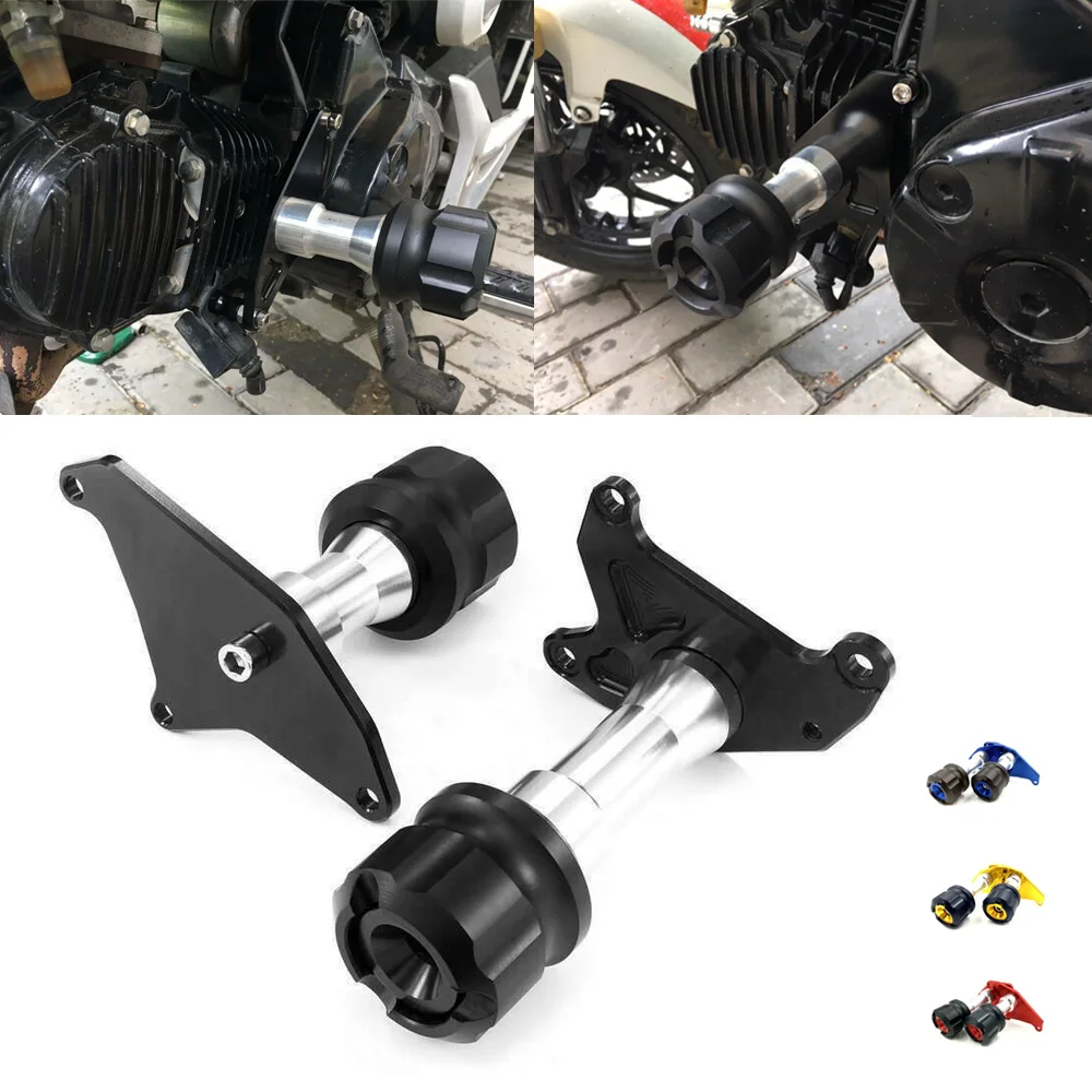 

Motorcycle Engine Protector Sliders Cover Frame Crash Pad Protector Cover For Honda MSX 125 125SF Grom 125 2013-2019