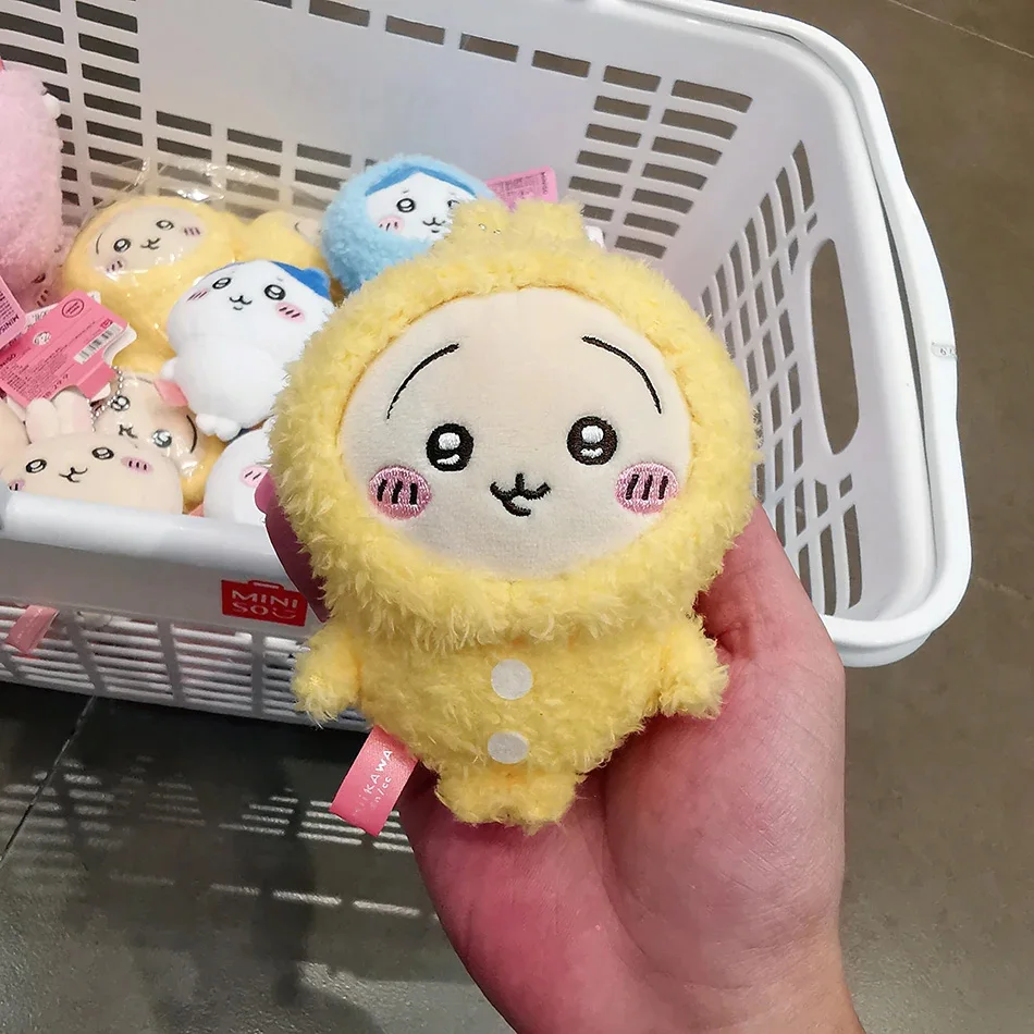 Chiikawa Anime 10cm Plüschpuppe Kawaii Usachi Schlüsselanhänger Hachiware Stofftier-Anhänger Niedlicher Rucksack-Schmuck Spielzeug Geschenk – Detail 3