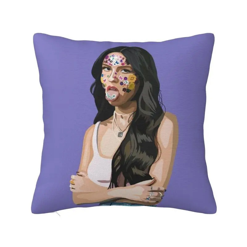 

Custom Soft American Singer O-Olivia Music Album Throw Pillow Cover Home Decor Square Cushion Cover Pillowcover for Sofa
