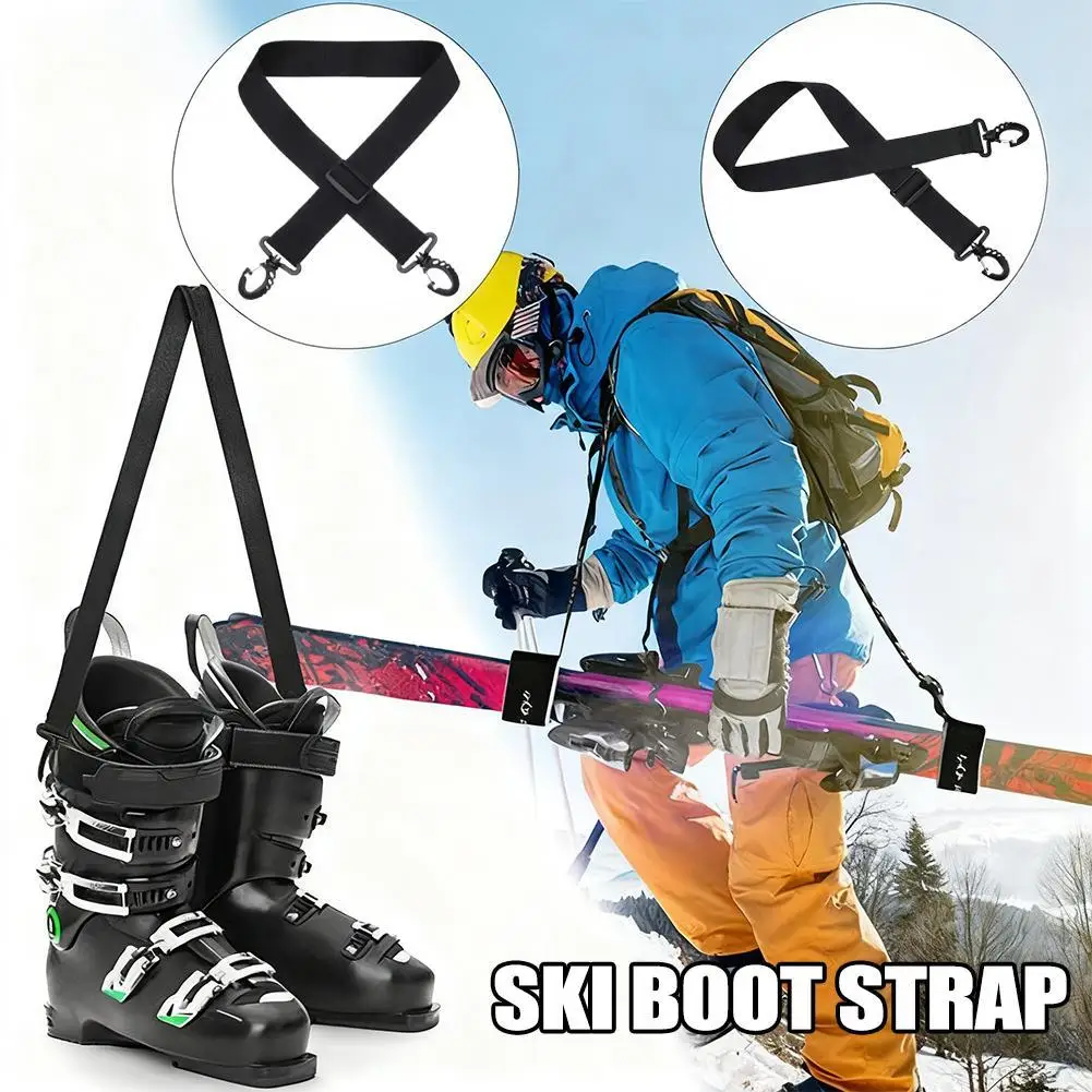 

Ski Boot Carrier Straps Adjustable Sports Equipment Snowboard Boot Strap Sling Leash Winter Sport Accessories