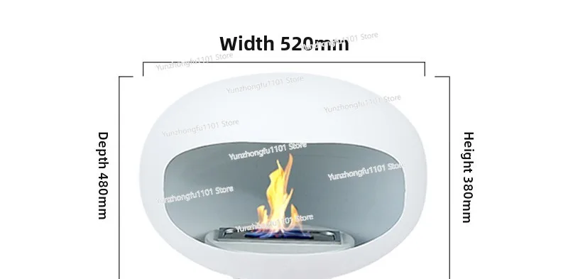 Limited Stock UFO Outdoor Fire Pit Alcohol Ethanol Heated Fireplace Truly Smoke-free Modern Courtyard Heater for Gardens/villas view 5