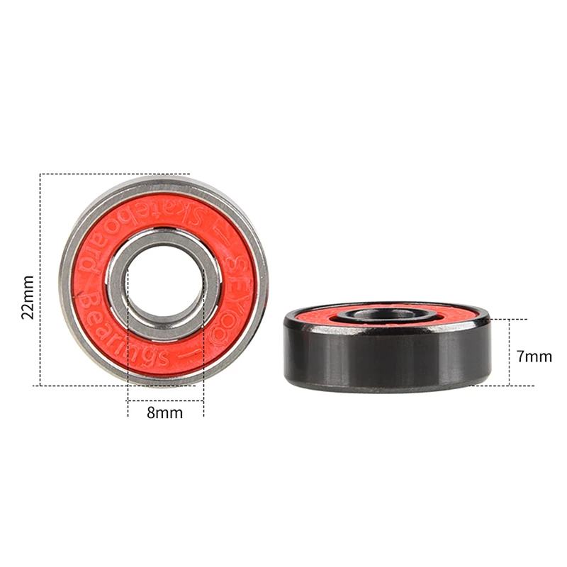 Híbrido Rolamento De Esferas De Cerâmica, Rolamentos Em Miniatura, High Speed Roller Skate, Roda De Skate, ABEC-11, 608, 1Pc