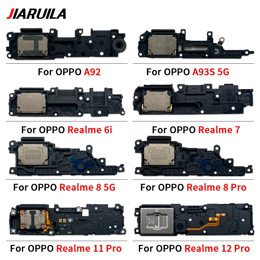 Loud Speaker For Oppo A92 A93S 5G For Realme 6i 7 8 8s 9 10 11 12X 12 Pro Plus Loudspeaker Flex Cable Ringer Parts