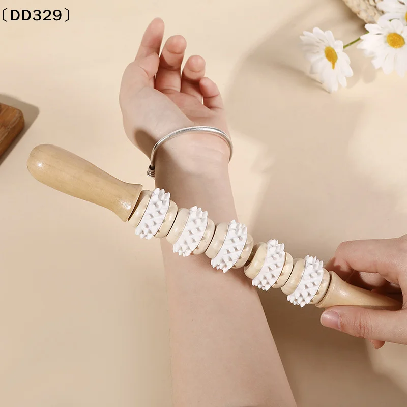 

Wooden Massage Roller Fat Reducing Body Shaping Tools Whole Massage Tool Meridian Massage Stick Promote Blood Circulation〔DD329〕