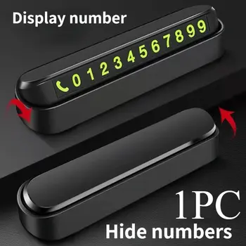 1張汽車臨時停車卡電話號碼卡牌,停車場停車標誌,汽車配件 8 最佳銷售 停車電話號碼 - №7