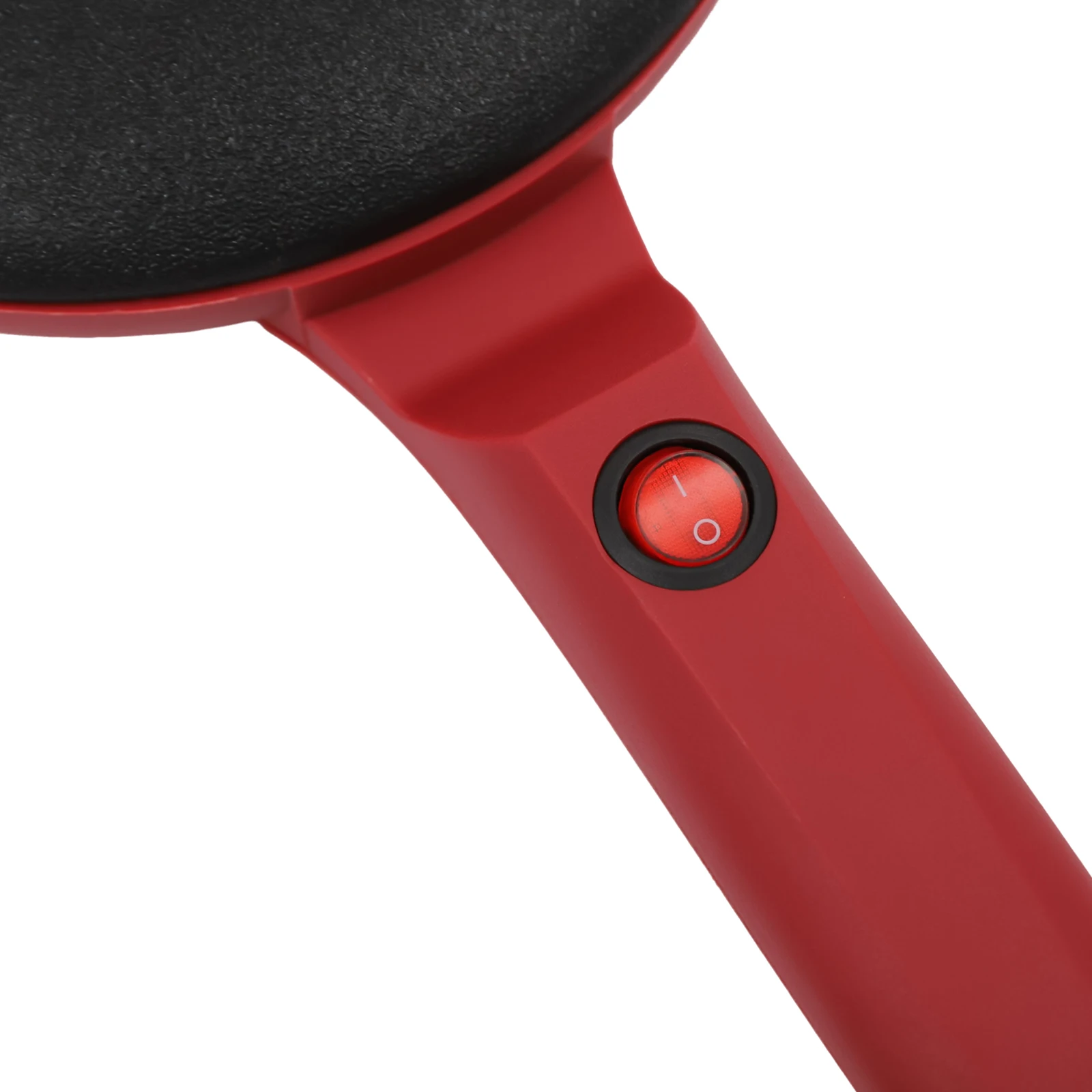 Compact 8" Electric Crepe Maker | 550W Portable Pancake Machine with Non-Stick Coating & 2-Min Preheat (Red, Desktop Mount)​