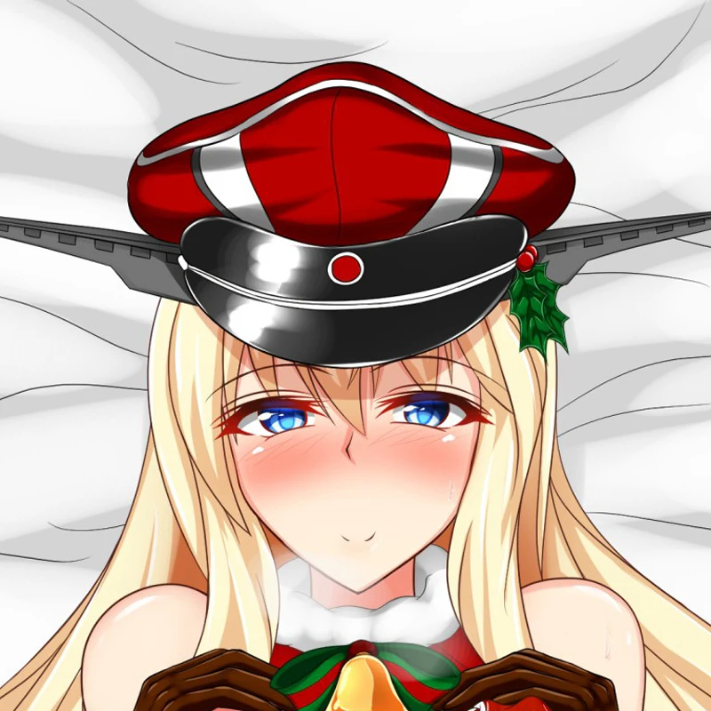 

Dakimakura Anime Pillow Cover Bismarck Double Sided Print 2Way Cushion Cover Xmas Gifts