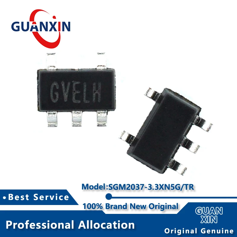 

100% New SGM2037-3.3XN5G/TR SGM2037-3.3XN5G SOT23-5 Marking GVE** SGM2037