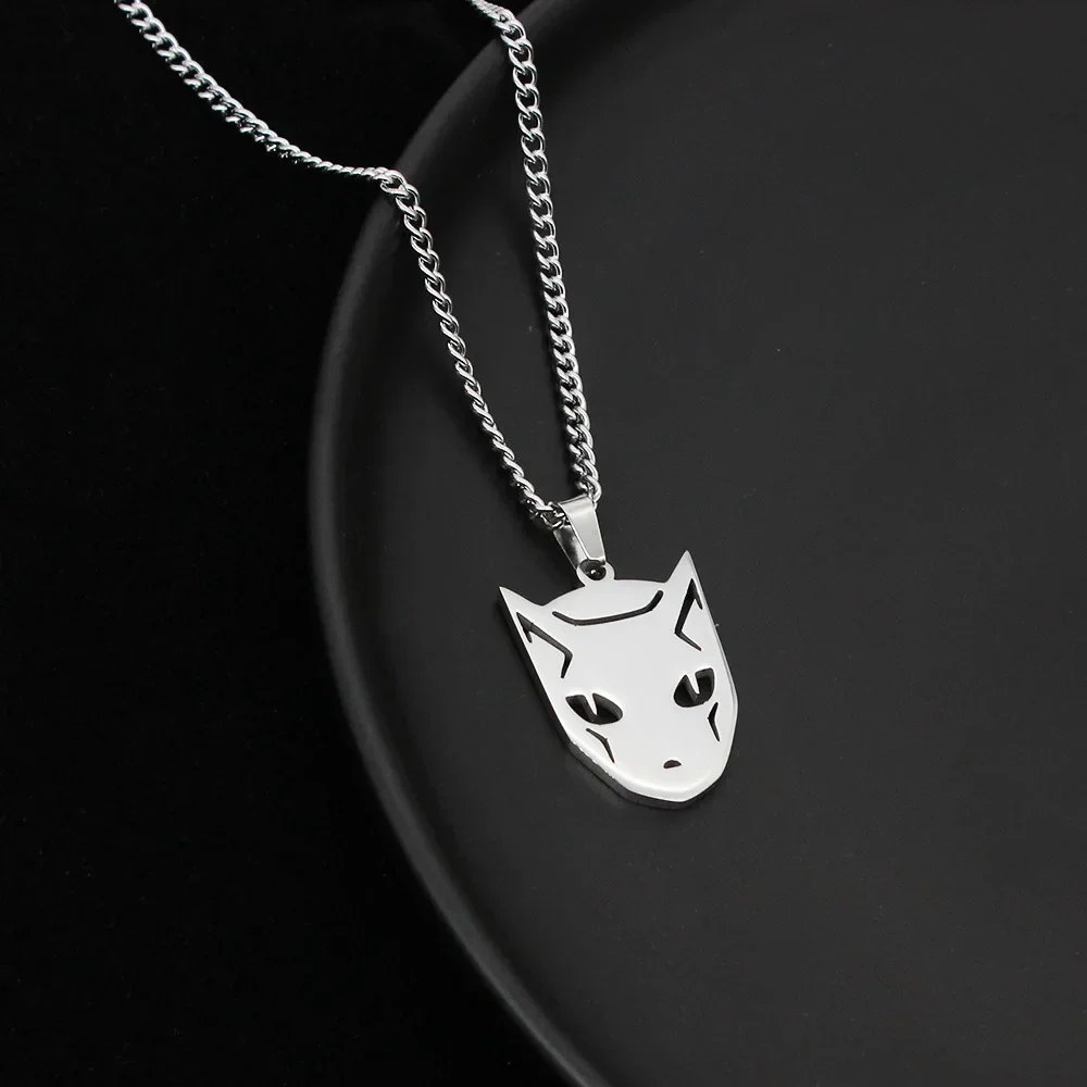 JOJO's Wonderful Adventure Killer Queen Necklace Anime perimeter Yoshihiro Stainless Steel two-element pendant