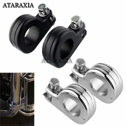 Motorcycle Universal 32mm/38mm Engine Guard Crash Bar Highway Peg Footpeg Mount Bracket For Harley Electra Road King Street Glid