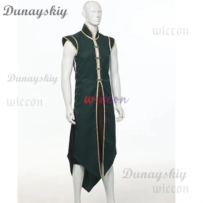 Chaleco vikingo Medieval para hombre, chaqueta Vintage sin mangas, abrigo largo de caballero, chaleco renacentista negro, verde y rojo, traje