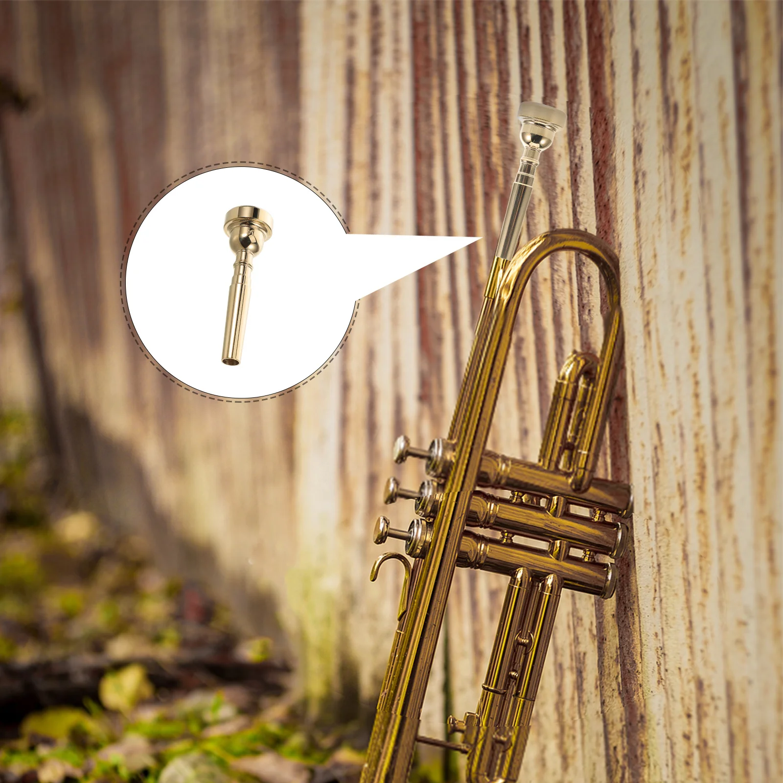 

Universal Copper Mouthpiece for Horn Junior Bands School Concerts Durable Clear Sound Trumpet Accessory French Horn Mouthpiece